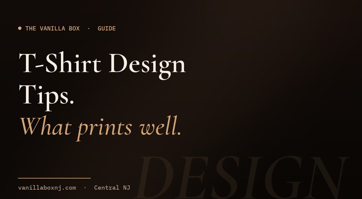 How to Design a Custom T-Shirt That Actually Looks Good