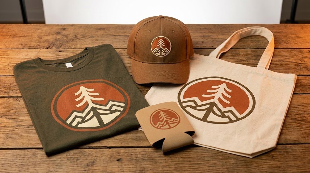 Branded merchandise display