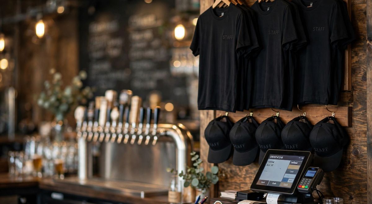 Custom Shirts for Restaurants, Bars, and Breweries: Staff Uniforms and Merch That Sells